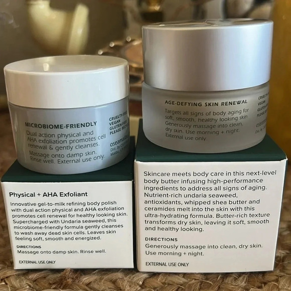 Osea Bundle! 0.5 oz Undaria Algae Body Butter/1oz Undaria Cleansing Body Polish - Picture 2 of 2